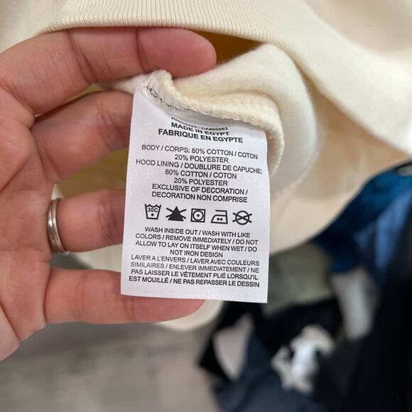 Nike Los Angeles Cream Air Traffic Hoodie Sweatshirt Women's Size Medium DJ5313 - Picture 5 of 10